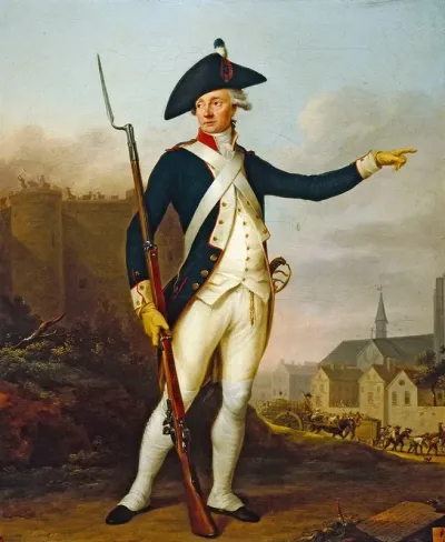 Le Citoyen Nau Deville En Uniforme De La Garde Nationale