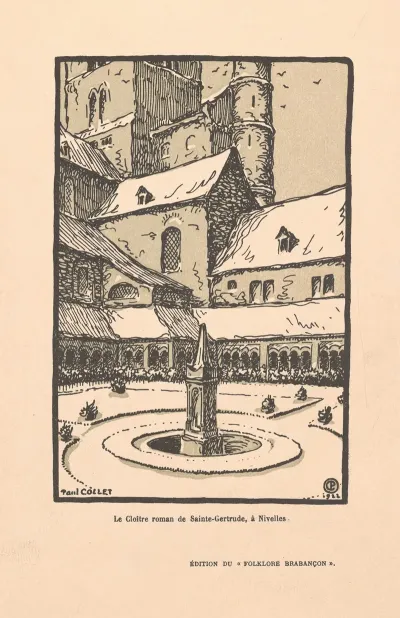 Le Cloitre Roman De Sainte Gertrude A Nivelles