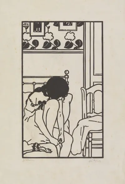 Le Cor Au Papier Peint A Fleurs Toilettes