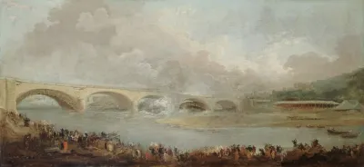 Le Decintrement Du Pont De Neuilly Le 22 Septembre 1772