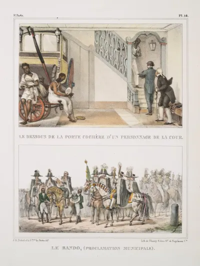 Le Dessous De La Porte Cochere Dun Personnage De La Cour Le Bandoproclamation Municipale