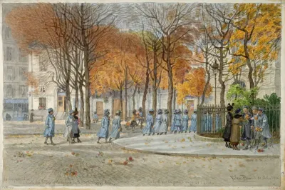 Le Dispensaire Lecole Des Filles Et Le Square De La Mairie