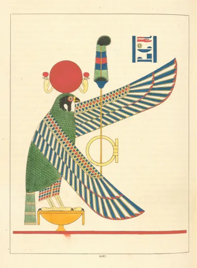 Le Disque Aile Et Lepervier Emblemes De Thoth Trismegiste Ou Le I Er Hermes 2