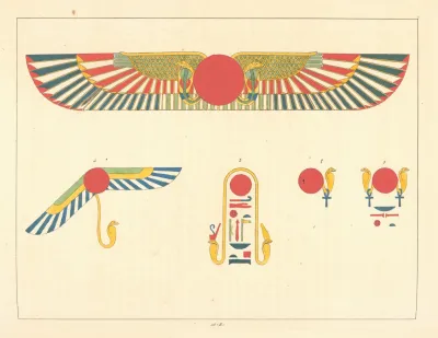 Le Disque Aile Et Lepervier Emblemes De Thoth Trismegiste Ou Le I Er Hermes