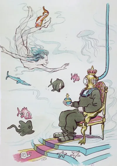 Le Divin Raoul Gunsbourg Sous Les Gracieuses Apparences Dune Fille Du Rhin Offre A Son Altesse Sous Marinissime Le Sacrifice De Parsifal