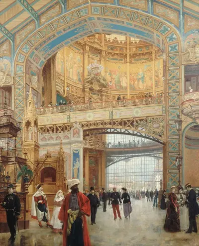 Le Dome Central De La Galerie Des Machines A Lexposition Universelle De 1889
