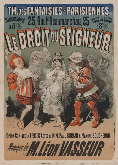 Le Droit Du Seigneur Opera Comique En 3 Actes