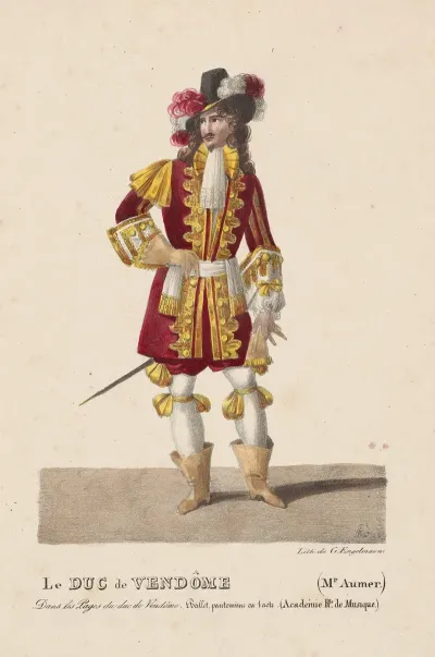 Le Duc De Vendome Mr Aumer Dans Les Pages Du Duc De Vendome Ballet Pantomime En 1 Acte