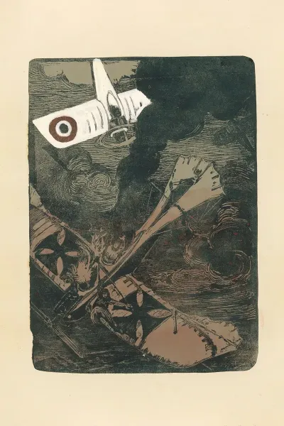 Le Fin Dun Taube Bombardements De Paris 1915 A Taubes End Bombardments Of Paris 1915