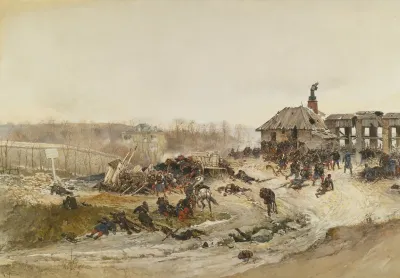Le Four A Chaux A Study For The Panorama Of The Battle Of Champigny