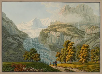 Le Glacier Inferieur Du Grindelwald Dans Le Canton De Berne