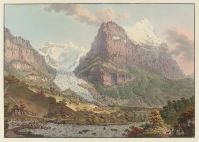 Le Glacier Inferieur Du Grindelwald Le Mont Eiger