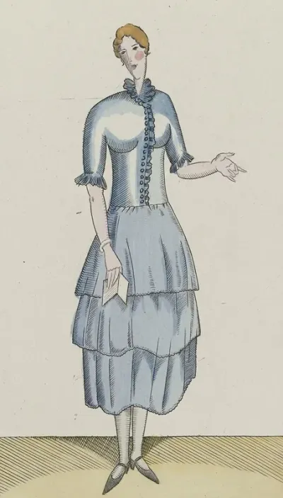 Le Gout Du Jour 1920 Pl 5 Corsage Ruchers Et Boutons