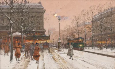Le Grand Boulevard Sous La Neige
