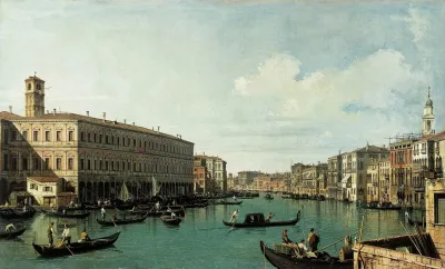 Le Grand Canal Vu Du Pont Du Rialto