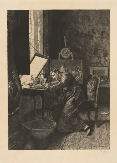 Le Graveur Portrait Of Meissonier Fils