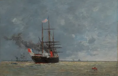 Le Havre Navires En Pleine Mer