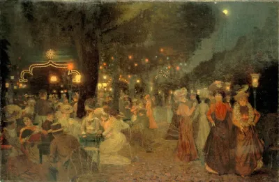 Le Jardin Du Bal Bullier La Nuit
