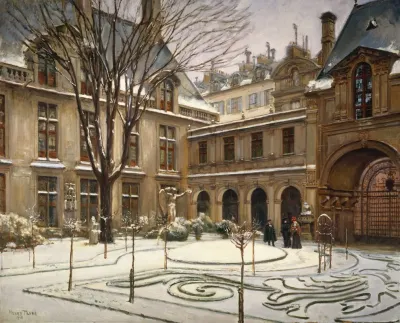 Le Jardin Du Musee Carnavalet Effet De Neige