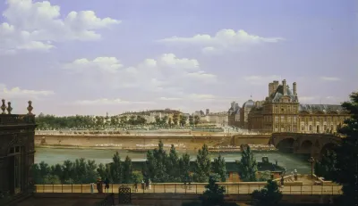 Le Jardin Et Le Palais Des Tuileries Vus Du Quai Dorsay