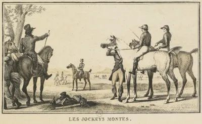 Le Jockey Montant A Cheval