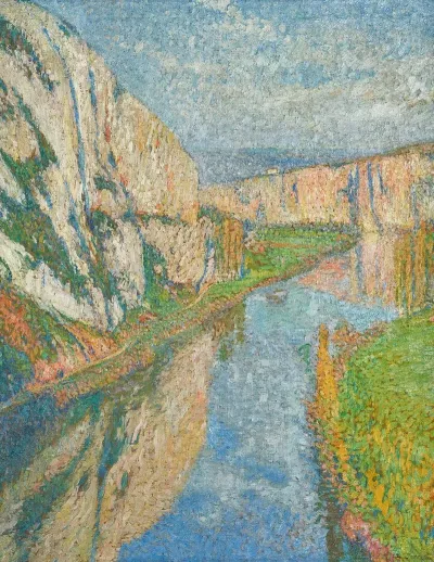 Le Lot Aux Pieds Des Falaises De Saint Cirq Lapopie