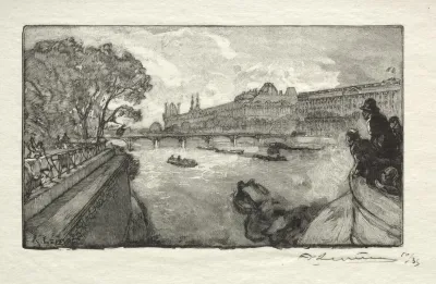 Le Louvre Vu Du Pont Neuf