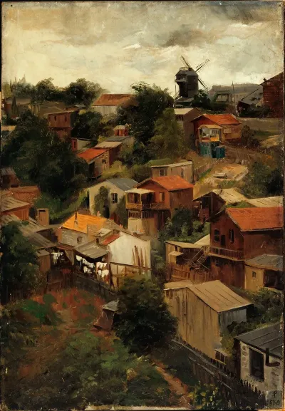 Le Maquis De Montmartre Vu De La Rue Caulaincourt