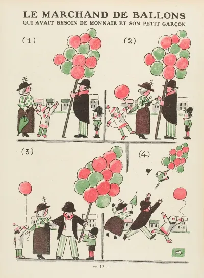 Le Marchand De Ballons Qui Avait Besoin De Monnaie Et Son Petit Garqon