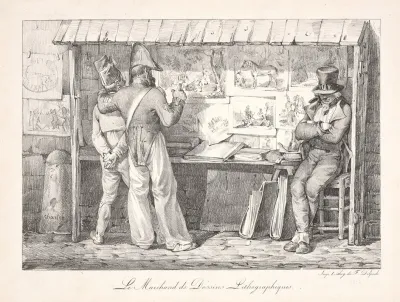 Le Marchand De Dessins Lithographiques The Merchant Of Lithographic Designs