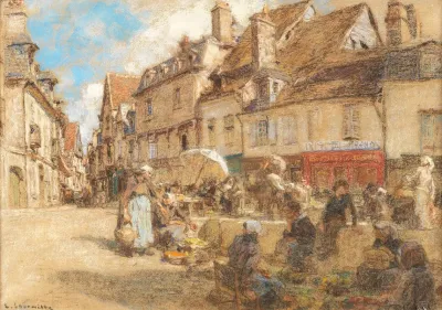 Le Marche Dans Le Vieux Bourges