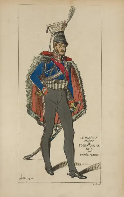 Le Marechal Prince De Poniatowski 1813 Dapres Aubry