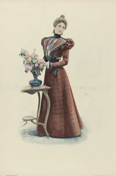 Le Mode Pratique 1897 No 29 6e Annee Toilette Pour Jeune Fill