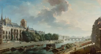 Le Palais De Larcheveche Vue De La Rive Gauche