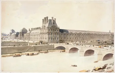 Le Palais Des Tuileries En 1690 Vue Du Quai De La Grenouillere