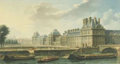Le Palais Des Tuileries Vu Du Quai Dorsay