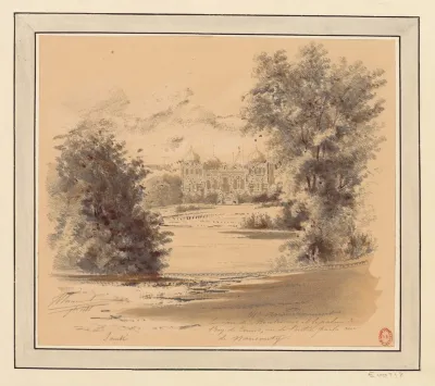 Le Parc De Montsouris Et Le Palais Du Bey De Tunis Vu De Lentree Par La Rue Nansouty