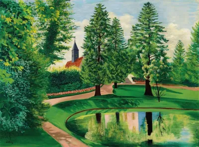 Le Parc Et Le Bassin Du Chateau De Gressy