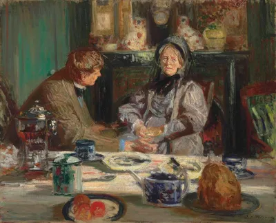 Le Peintre Sickert Et Sa Mere Petit Dejeuner A Neuville