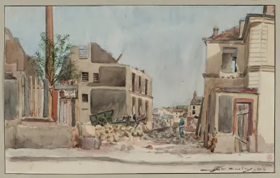Le Percement De La Rue De La Convention Prise Du 155 Rue Blomet A Travers Les Rues De Vaugirard Et Olivier De Serres