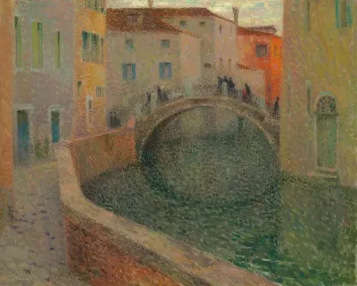 Le Petit Canal Soir Gris Venise