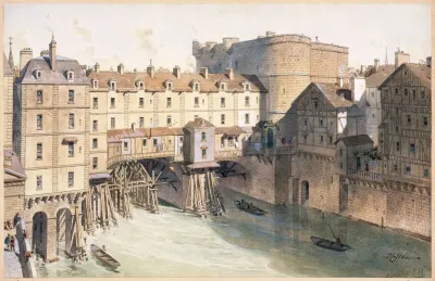 Le Petit Chatelet Et Le Petit Pont En 1717