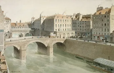 Le Petit Pont Et La Place Du Petit Pont En 1830