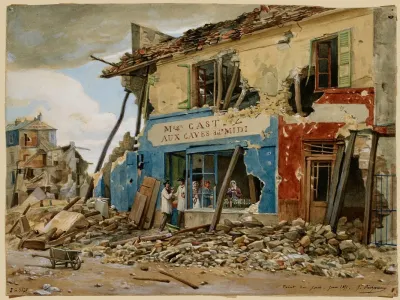 Le Point Du Jour Apres De Larmee De Versailles En Mai 1871