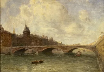Le Pont Au Change Et Le Quai De Lhorloge