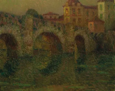 Le Pont Au Crepuscule Clisson
