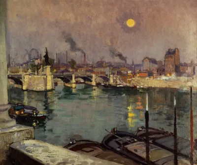 Le Pont De Grenelle Vu De La Maison De Lartiste Quai Louis Bleriot Actuels 15eme Et 16eme Arr