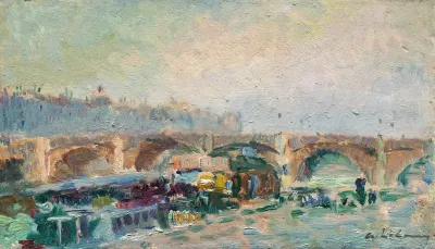 Le Pont De La Tournelle Et Le Quai De Bethune