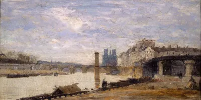 Le Pont De La Tournelle Lile Saint Louis Et Lestacade Vus De Lile Louviers