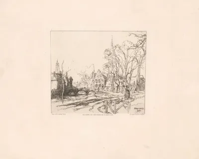 Le Pont Du Beguinage A Bruges